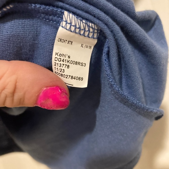 SO Girl’s Blue and Red Short Sleeve Tees with Star Design Size XL- 14/16 - Picture 5 of 6